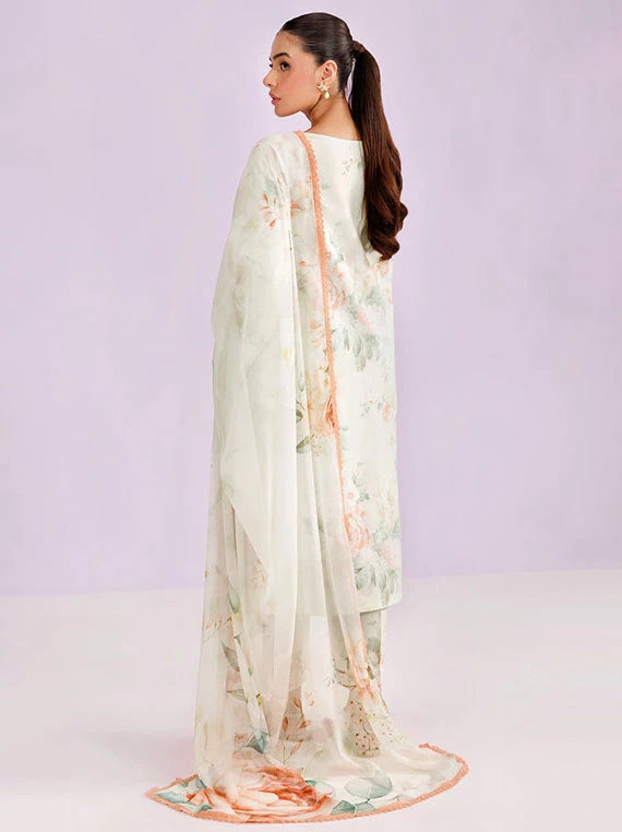 FARASHA Embroidered Printed Lawn Collection 2026 (12-Mint Veil)