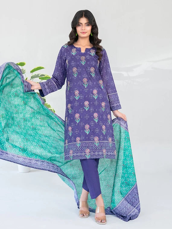 FARHA by Tawakkal Fabrics Embroidered Lawn Collection 2026 (D-3287)