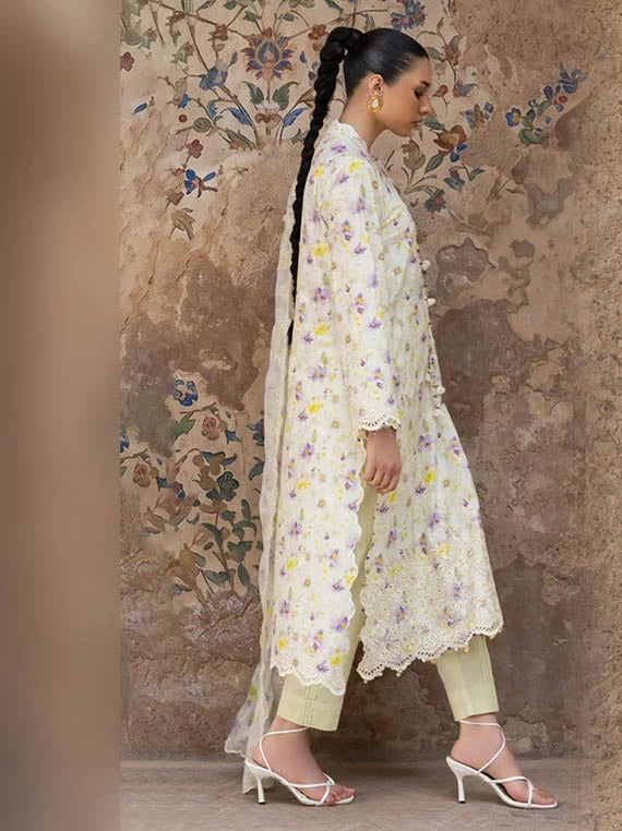 FLORA by Gul Ahmed Embroidered Lawn Collection 2026 (BM-62034)