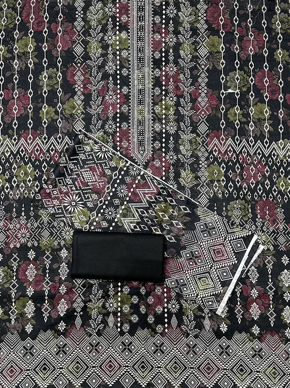 Fancy Flowers Printed Lawn Edit 2026 Vol-RD02 (D-08)