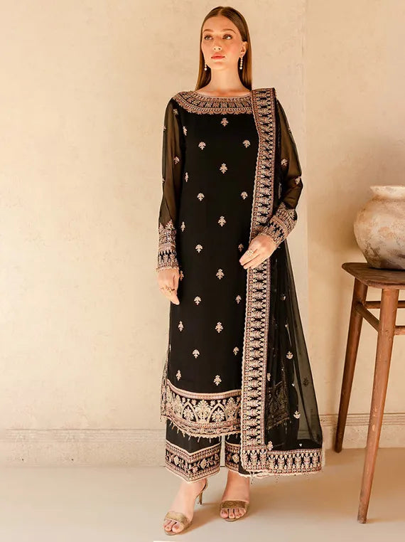 Farasha Signature Chiffon Collection 2025 (Charcoal Nova)