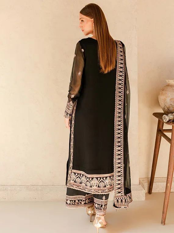 Farasha Signature Chiffon Collection 2025 (Charcoal Nova)