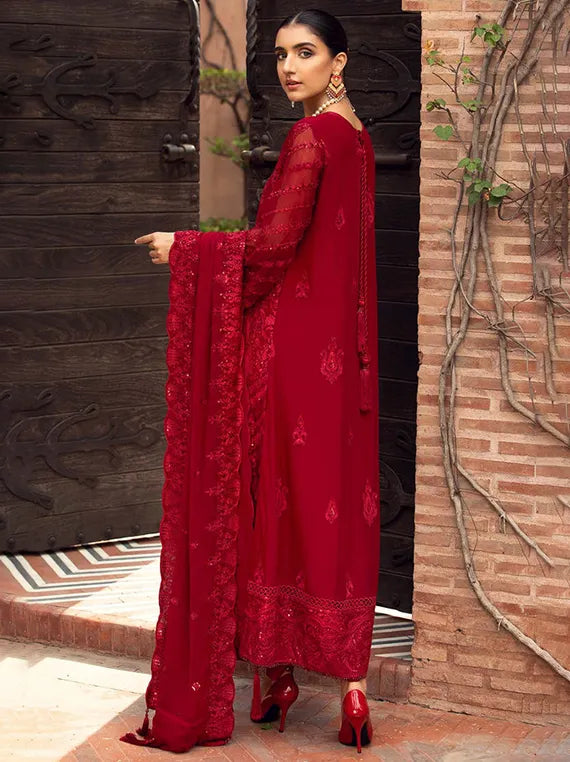 Farasha Signature Chiffon Collection 2025 (Crimson)