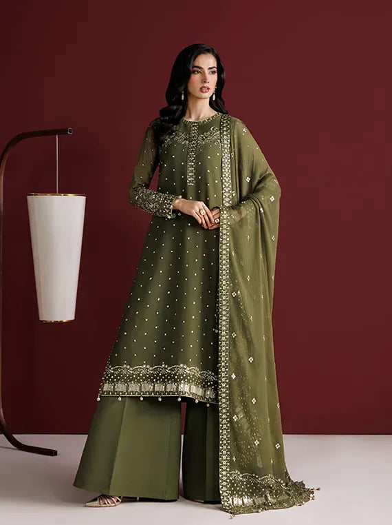 Farasha Unstitched Formal Chiffon Collection'26 (Grove Allure)