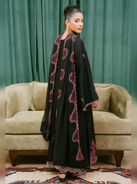 Fareeha by Humdum Embroidered Viscose Unstitched Collection'26 (D-01)