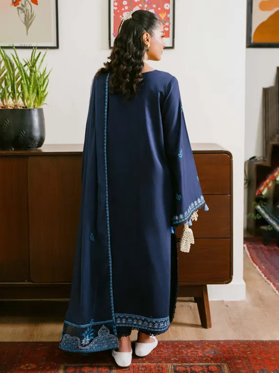 Fareeha by Humdum Embroidered Viscose Unstitched Collection'26 (D-07)