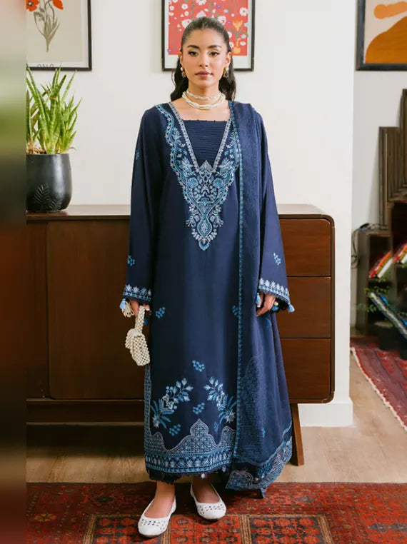 Fareeha by Humdum Embroidered Viscose Unstitched Collection'26 (D-07)