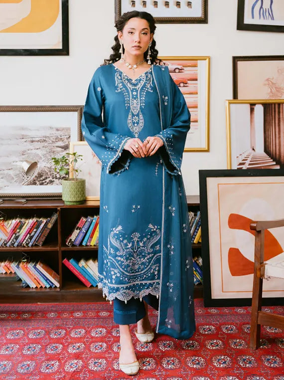 Fareeha by Humdum Embroidered Viscose Unstitched Collection'26 (D-10)