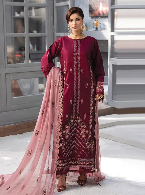 Fareeha by Hum Dum Embroidered Viscose Collection 2025 (D-07)