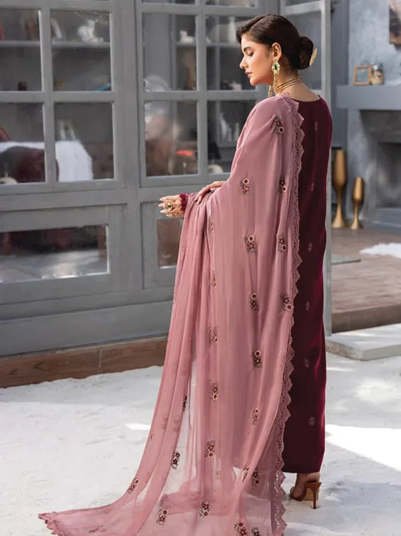 Fareeha by Hum Dum Embroidered Viscose Collection 2025 (D-07)