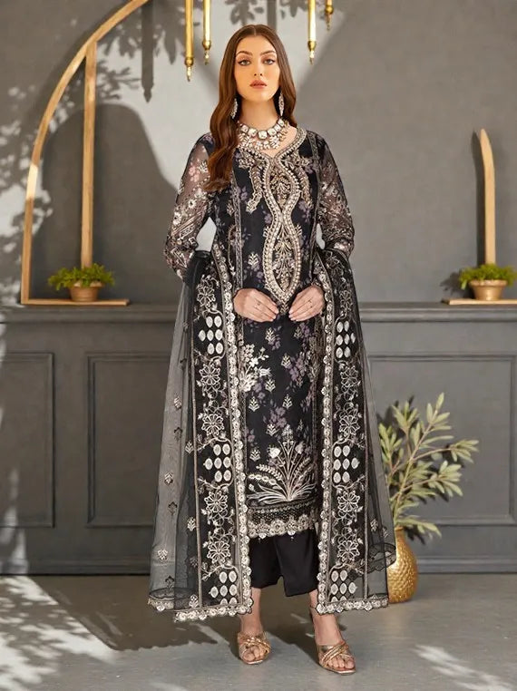 Ramsha Festive Dream Organza Collection 2026 Vol-W398 (D-01)