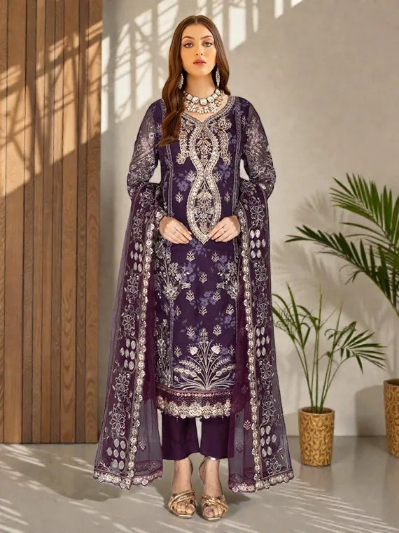 Ramsha Festive Dream Organza Collection 2026 Vol-W398 (D-03)