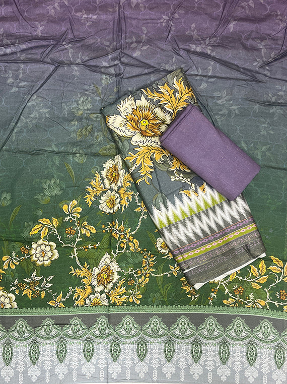 Flora Printed Zari Leather Peach Edit25 Vol-CB03 (CB03-03)