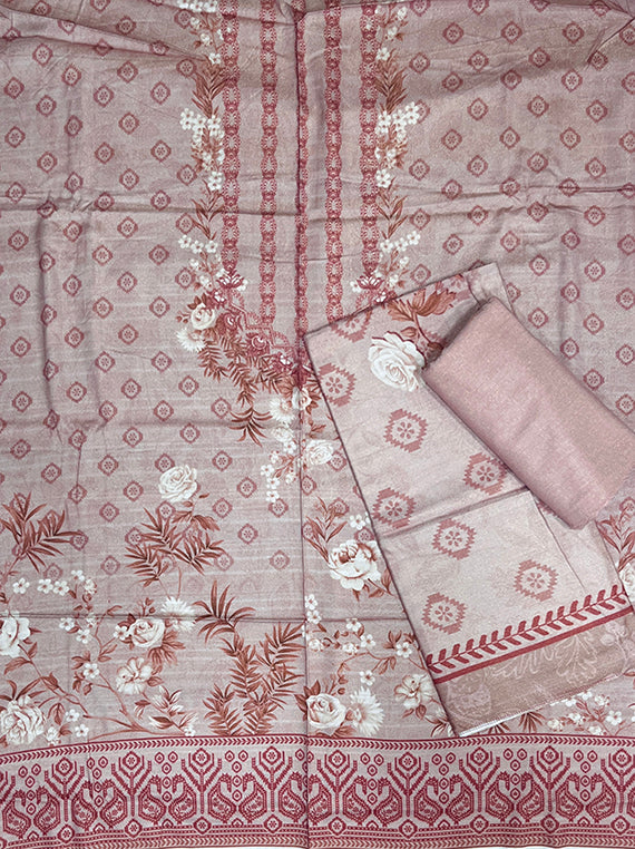 Flora Printed Zari Leather Peach Edit25 Vol-CB03 (CB03-04)