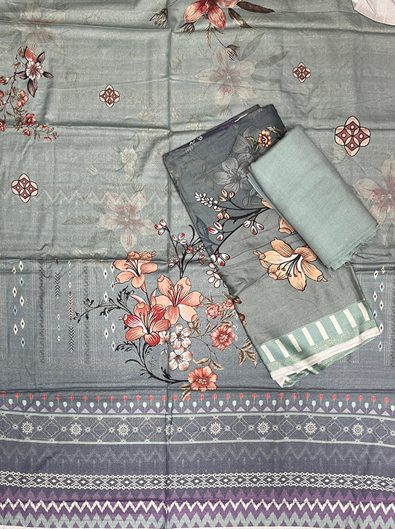 Flora Printed Zari Leather Peach Edit25 Vol-CB03 (CB03-05)