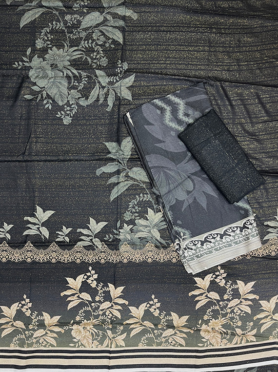 Flora Printed Zari Leather Peach Edit25 Vol-CB03 (CB03-06)