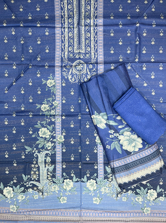 Flora Printed Zari Leather Peach Edit25 Vol-CB03 (CB03-07)