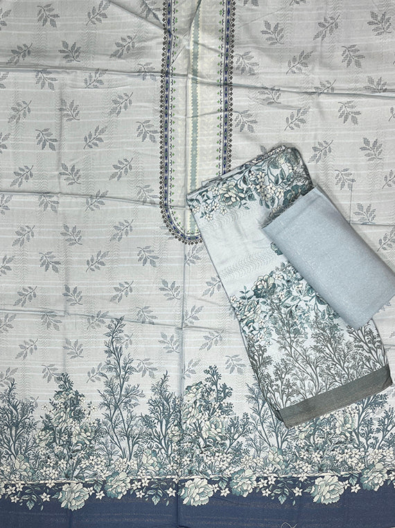 Flora Printed Zari Leather Peach Edit25 Vol-CB03 (CB03-09)