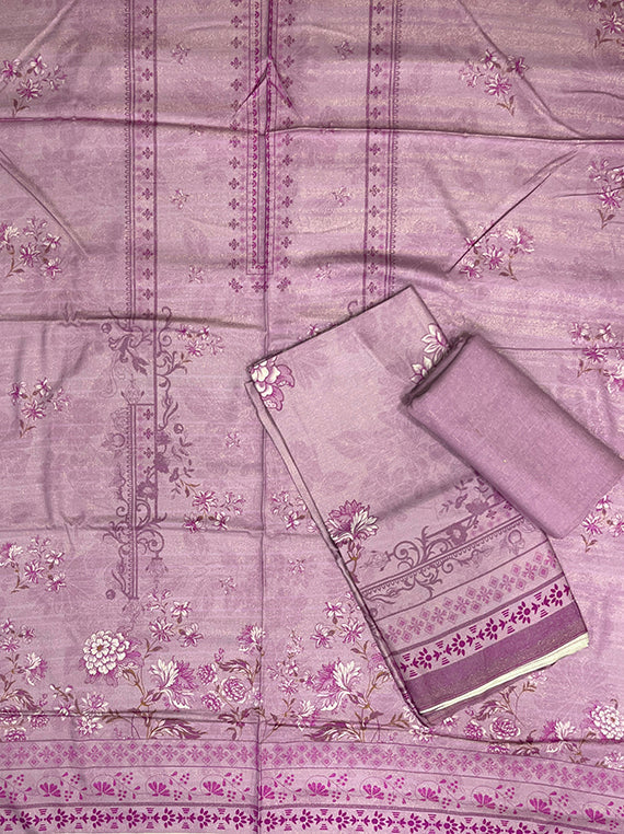 Flora Printed Zari Leather Peach Edit25 Vol-CB03 (CB03-10)