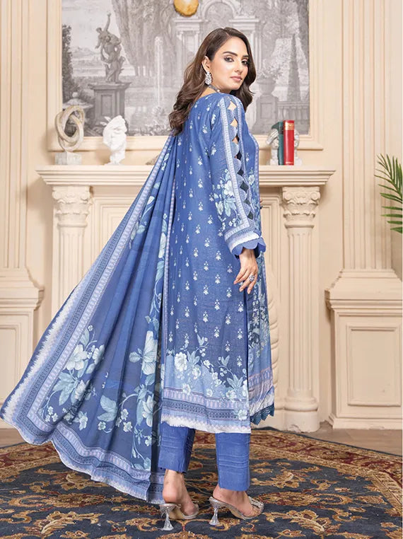 Flora Zari Leather Peach Collection 2025 By Chawla Fabric (D-07)