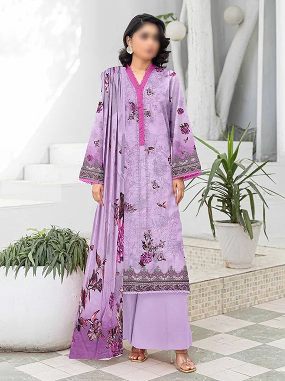Flora by Fantak Embroidered Bamboo Slub Airjet Collection 2025 (D-02)