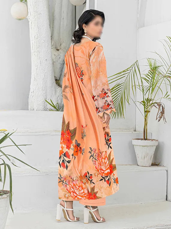 Flora by Fantak Embroidered Bamboo Slub Airjet Collection 2025 (D-05)