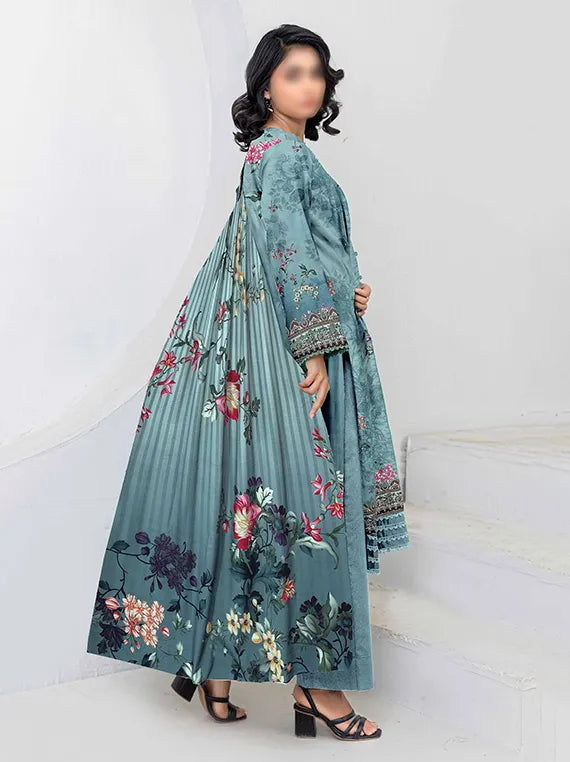 Flora by Fantak Embroidered Bamboo Slub Airjet Collection 2025 (D-07)
