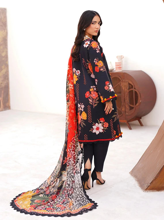 Floral Paradise Luxury Lawn Collection 2026 by Naqsh (Noir Luxe-00213)