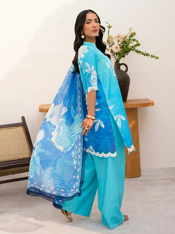 Floral Paradise Luxury Lawn Collection 2026 by Naqsh (Pure Drape-00208)