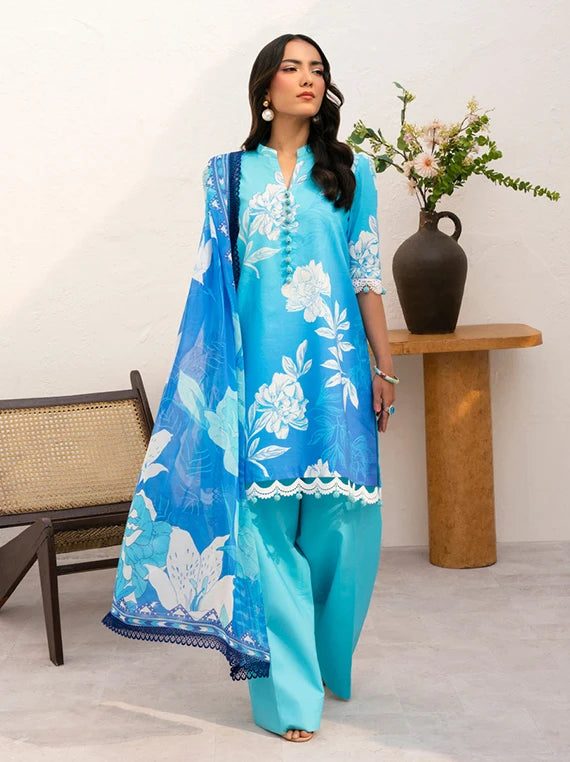 Floral Paradise Luxury Lawn Collection 2026 by Naqsh (Pure Drape-00208)