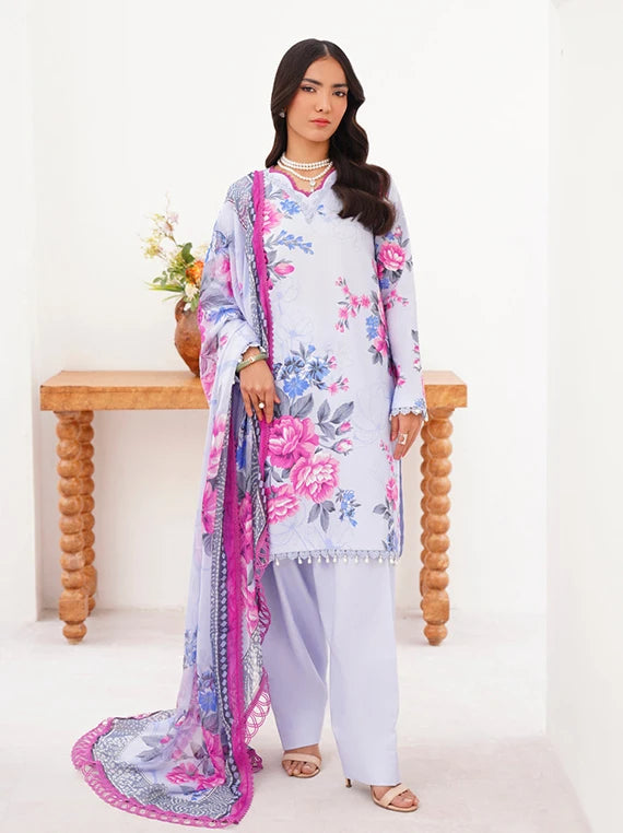 Floral Paradise Luxury Lawn Collection 2026 by Naqsh (Sable Elegance-00214)
