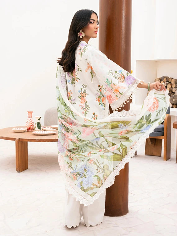 Floral Paradise Luxury Lawn Collection 2026 by Naqsh (Soft Pearl-00212)