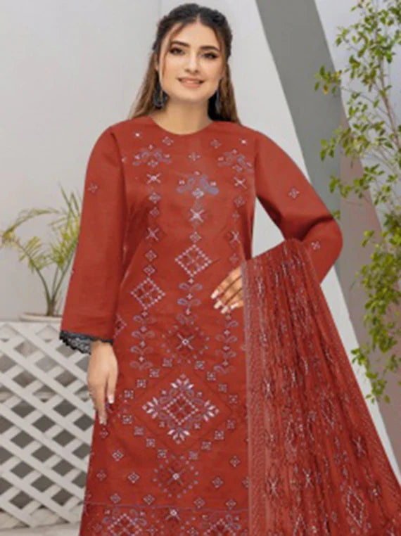 Florence Fashion Slub Lawn Collection 2026 Vol-2517 CM (D-02)
