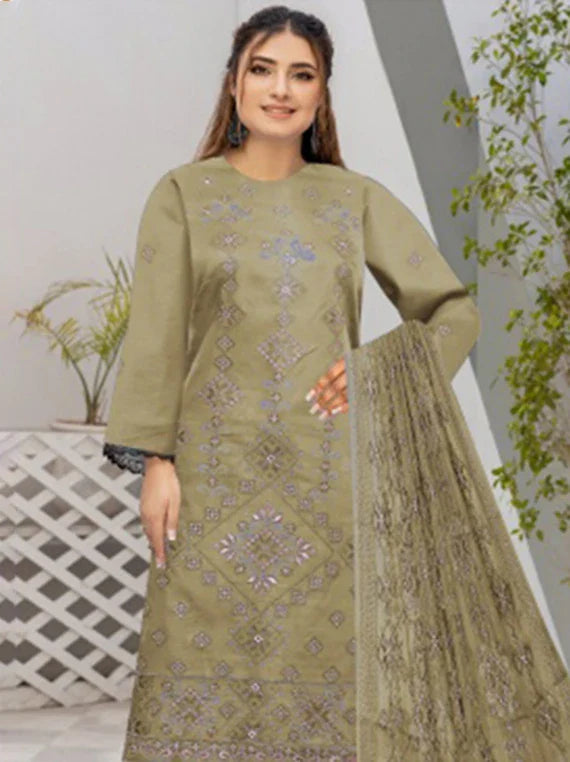 Florence Fashion Slub Lawn Collection 2026 Vol-2517 CM (D-03)