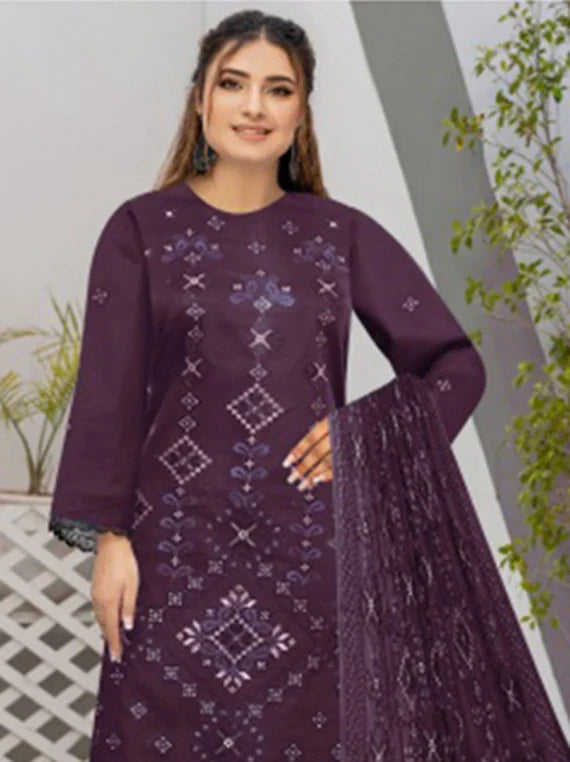 Florence Fashion Slub Lawn Collection 2026 Vol-2517 CM (D-04)
