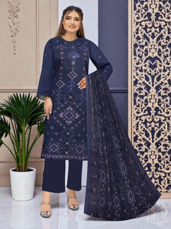 Florence Fashion Slub Lawn Collection 2026 Vol-2517 CM (D-05)