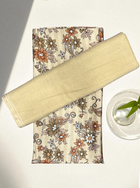 Frozen Printed Peach Leather Broshia Edit25 (LI13-04)