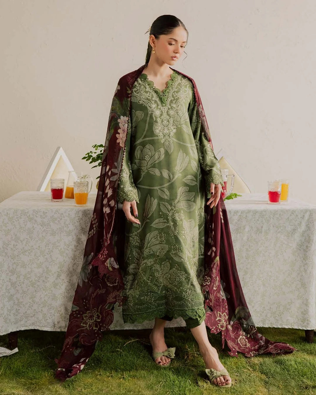 Gardenia by NUREH Embroidered Viscose Collection 2026 (NSG-229)