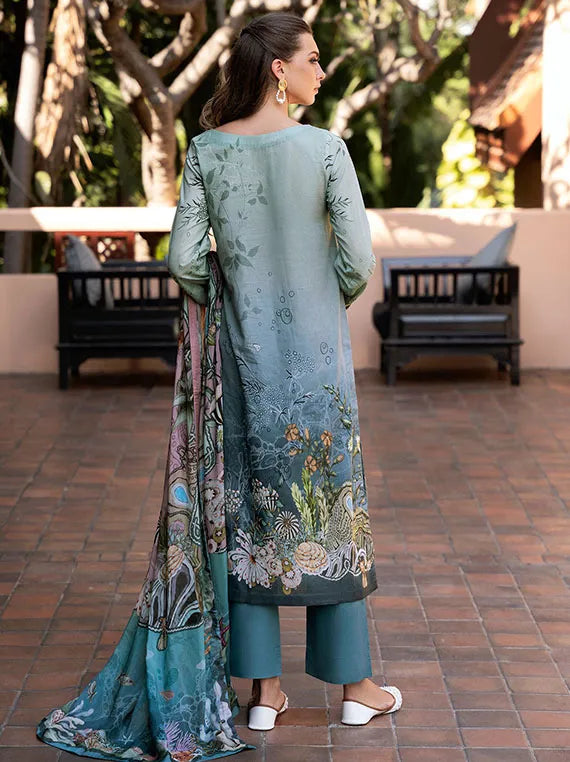 Ghazal Luxury Lawn Collection 2025 By Ramsha (G-06)