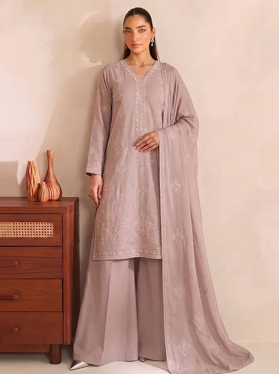 Glitzy by Fantak Unstitched Embroidered Karandi Collection'26 V-599 (D-01)