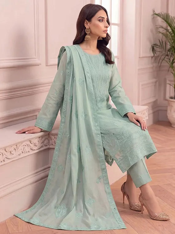 Glitzy by Fantak Unstitched Embroidered Karandi Collection'26 V-599 (D-05)