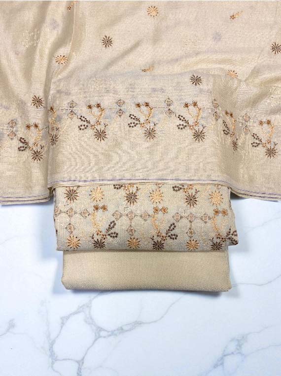 GlowLuxe Embroidered Peach Leather Edit25 Vol-25DH14 (25DH14-01)