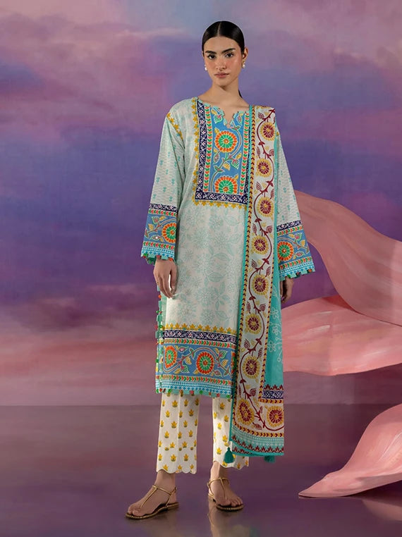 Golden Season by Gul Ahmed Printed Cotton Unstitched Collection 2026 (CBE-62004)