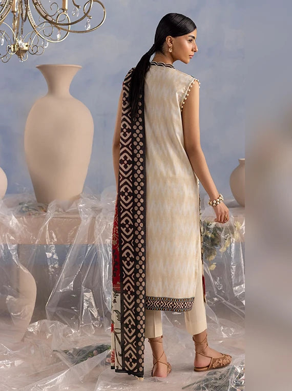 Golden Season by Gul Ahmed Printed Cotton Unstitched Collection 2026 (CBE-62010)