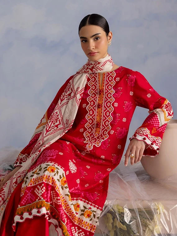 Golden Season by Gul Ahmed Printed Cotton Unstitched Collection 2026 (CBE-62011)