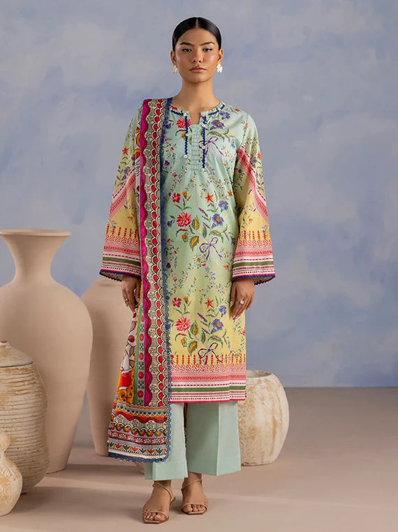 Golden Season by Gul Ahmed Printed Cotton Unstitched Collection 2026 (CBN-62044)