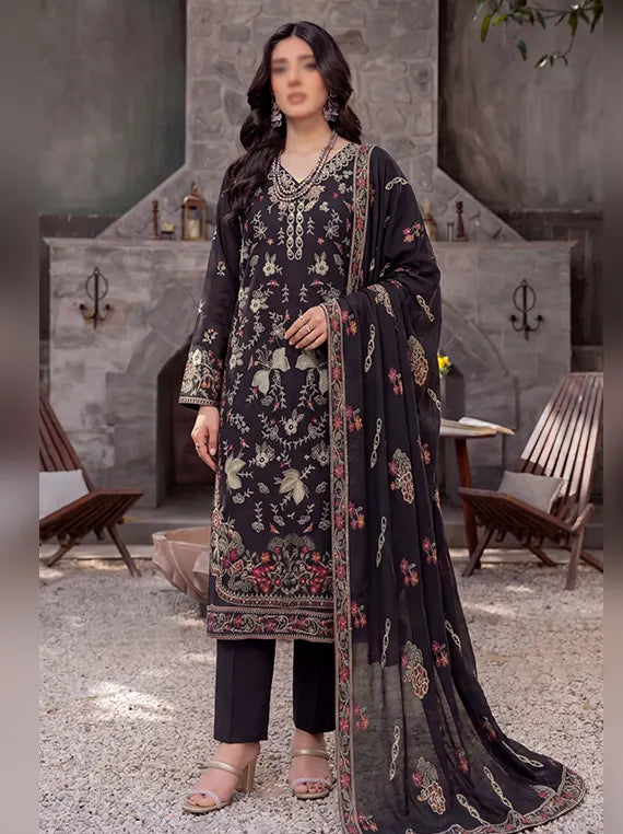 Grace by Fantak Unstitched Embroidered Viscose Collection'26 V-529 (D-05)