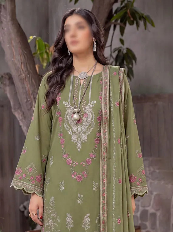Grace by Fantak Unstitched Embroidered Viscose Collection'26 V-529 (D-06)