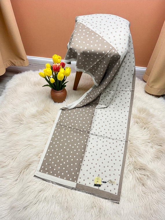 Graceful Printed Check Wool Stoller Edit25 (25ST27-01)