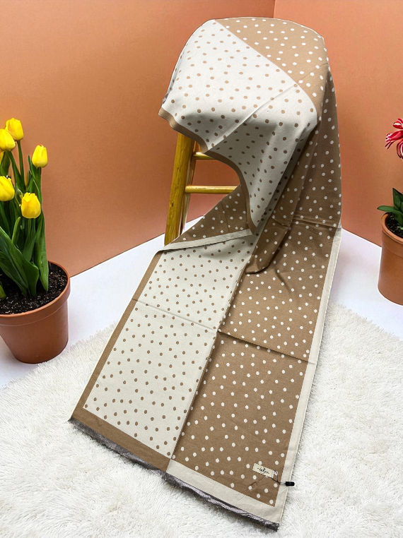 Graceful Printed Check Wool Stoller Edit25 (25ST27-03)